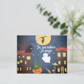 Carte Postale Faire-part Halloween Merci immobilier d'entreprise hypothécai (Debout devant)