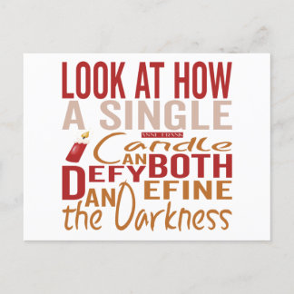 Carte Postale Faire-part Hanukkah Quotes