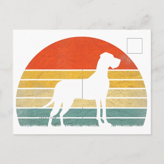 Carte Postale Faire-part Happy St Patricks Day Leprechaun Great Dane Dog (Dos)