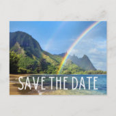 Carte Postale Faire-part Hawaii Beach Destination Mariage Enregistrer la da (Devant)