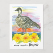 Carte Postale Faire-part Hawaii Nene Goose Hibiscus (Devant)