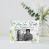 Carte Postale Faire-part Hawaiian Destination Wedding Save the Date Cards (Debout devant)