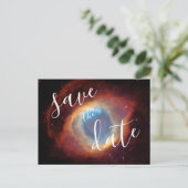 Carte Postale Faire-part Helix Nebula Photo Elegant Enregistrer la date (Debout devant)