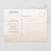 Carte Postale Faire-part Herbe des Pampas Fleur Tropicale Photo Enregistrem (Dos)