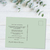 Carte Postale Faire-part Heureusement Jamais Après Mariage Réception Enregi