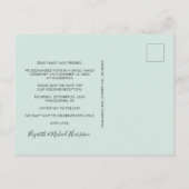 Carte Postale Faire-part Heureusement Jamais Après Mariage Réception Enregi (Dos)