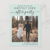 Carte Postale Faire-part Heureusement Jamais Après Mariage Réception Enregi (Devant)