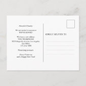 Carte Postale Faire-part Hippie Noël Van Vacances Nous avons déménagé (Dos)