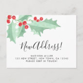 Carte Postale Faire-part Holly New Address Moving (Devant)