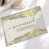 Carte Postale Faire-part Holographique Parties scintillant de verre Salon d