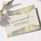 Carte Postale Faire-part Holographique Parties scintillant de verre Salon d