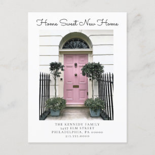 Carte Postale Faire-part Home Sweet New Home Changement d'adresse Photo Mov