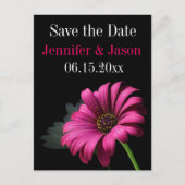 Carte Postale Faire-part Hot rose Fuchsia Gerber Daisy Enregistrer les cart (Devant)