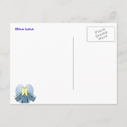 Carte Postale Faire-part Hula Lula (Dos)