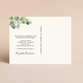 Carte Postale Faire-part I Moved Eucalyptus Aquarelle Moving