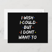Carte Postale Faire-part I Wish I Could (Devant / Derrière)