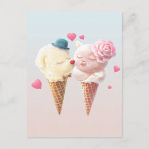 Carte Postale Faire-part Ice Cream Love