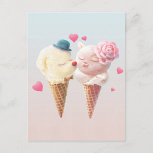 Carte Postale Faire-part Ice Cream Love