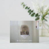 Carte Postale Faire-part Icônes religieuses Nous avons changé notre adresse (Debout devant)