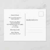 Carte Postale Faire-part Il n'y a pas d'endroit comme Accueil Photo Rouge D (Dos)