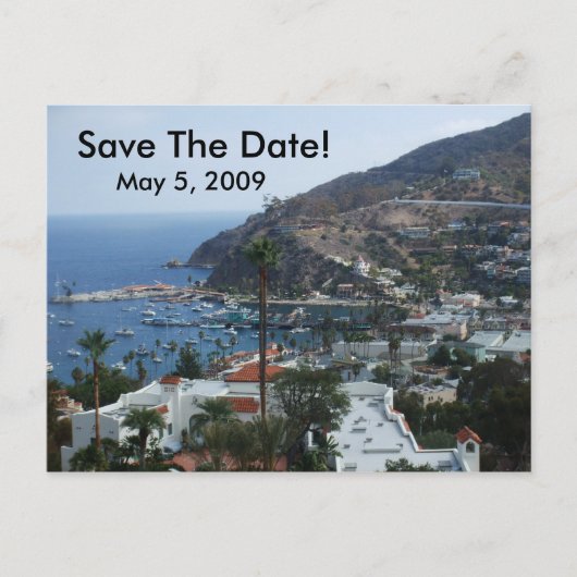 Carte Postale Faire-part Île de Catalina (Devant)