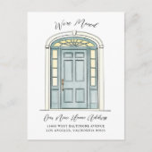 Carte Postale Faire-part Illustration de la porte coloniale traditionnelle  (Devant)