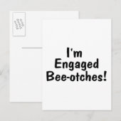 Carte Postale Faire-part Im Engagé Beeotches (Devant / Derrière)