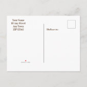 Carte Postale Faire-part Imaginaire grec Romance Arch Ivy Blue Enregistrer  (Dos)