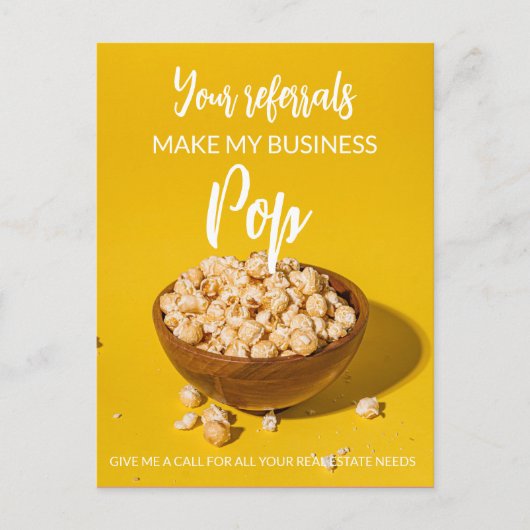 Carte Postale Faire-part Immobilier Vos références Faire de Mon Business Po (Devant)