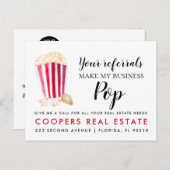 Carte Postale Faire-part Immobilier Vos références Faire Mon Business Pop (Devant / Derrière)