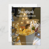 Carte Postale Faire-part immobilier Vos Références Font Mon Affaire Pop An (Devant / Derrière)