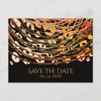 Impression animale guépard orange bronze Impressio