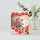 Carte Postale Faire-part Impression d'art du cœur de l'amour romantique (Debout devant)