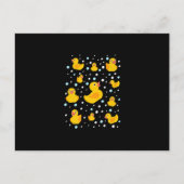 Carte Postale Faire-part Impression de canard en caoutchouc (Devant)