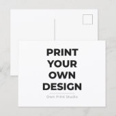 Carte Postale Faire-part Impression personnalisée | Impression à la command (Devant / Derrière)