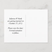 Carte Postale Faire-part Inséparables Fleurs de cerisier Enregistrer La Dat (Dos)