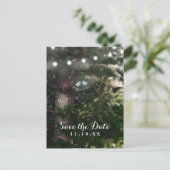 Carte Postale Faire-part Inséparables + Pine Tree Night Enregistrer la date (Debout devant)