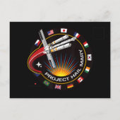 Carte Postale Faire-part Insigne de mission spatiale (Dos)
