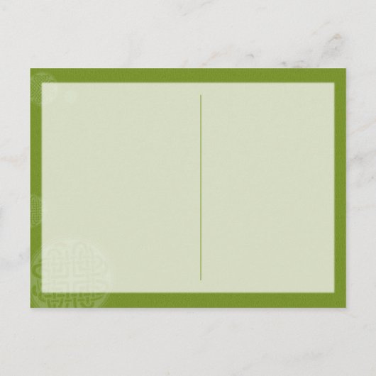 Carte Postale Faire-part Irish Claddagh Heart Mariage Photo Enregistrer la  (Dos)