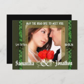 Carte Postale Faire-part Irish Save the Date with Your Photo (Devant / Derrière)