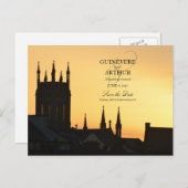 Carte Postale Faire-part Irlande Castle Abbey Wedding Enregistrer la date (Devant / Derrière)