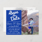 Carte Postale Faire-part J+J Enregistrer les dates (Devant / Derrière)