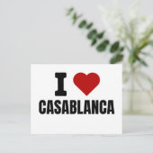 Carte Postale Faire-part J'adore casablanca - J'aime casablanca maroc (Debout devant)