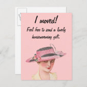 Carte Postale Faire-part J'Ai Déménagé ! (Devant / Derrière)