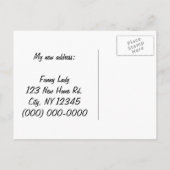 Carte Postale Faire-part J'Ai Déménagé ! (Dos)