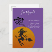 Carte Postale Faire-part J'ai déménagé Avis de nouvelle adresse Déménagemen (Devant / Derrière)