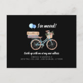 Carte Postale Faire-part J'ai déménagé Changement d'adresse de vélo pour fi (Devant)