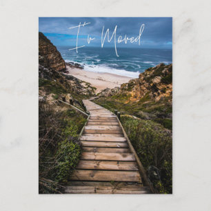 Carte Postale Faire-part J'ai déménagé Nouvelle adresse Annonce Plage Océan