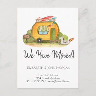 Carte Postale Faire-part J'ai déménagé, nouvelle adresse, nouvelle maison,
