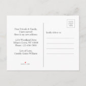 Carte Postale Faire-part J'ai déménagé Script Nouvelle maison Photo Changem (Dos)